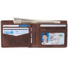 Alpine Swiss Mens Commuter Rfid Bifold Wallet 2 Id Windows Divided Bill Section