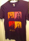 Purple Nico 4x Photo T Shirt Medium Velvet Underground 100  Cotton
