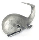 Vintage Hudson Pewter Whale  604 Nautical Paperweight Figurine Made In The Usa