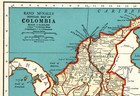 1941 Vintage Colombia Map Colombia South America Map Gallery Wall Decor 2253