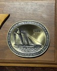 Vintage 1969 The America s Cup Life Challenge Half Hull Model Medal Plaque Rare