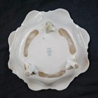 Vtg Royal Kinran Nippon Japan Footed Bowl Hand Painted Floral Print Gold Trim