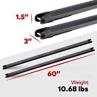 Yakima 60  Heavy Duty Crossbars W rubber Infill  Works W streamline  open Box 