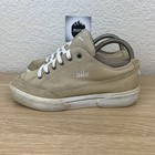 Vintage Nike Beige Canvas Tennis Shoes Lace Up Low Top Sz 6 5