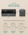 Songmics 43    Folding Storage Ottoman Bench Leather Footrest Chest
