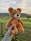 Crochet Teddy Bear Doll  Handmade Teddy Bear Stuffed  Amigurumi Teddy Toy