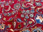 Red Vintage Oriental Rug 10x13 Handmade Antique Hand-knotted Blue Big Real 10x14