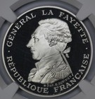 1987 France Palladium 100 Francs Ngc Pf 69 Ultra Cameo Gen Lafayette