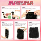 12a Water Wave Human Hair Bundles With Closure