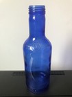 Vintage Cobalt Blue Glass Ferolito Vultaggio   Sons 20 Ounce Bottle Embossed