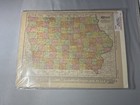 1906 Antique Rand Mcnally New Ideal Atlas-map Of Missouri   Iowa - B35
