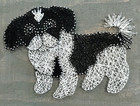 Shih Tzu Dog Puppy String Art Handmade Wall Folk Art