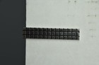 Vintage Mcm Tie Clip Clasp Bar Grid Pattern Geometric Hickock Usa Silver Tone