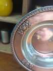Sterling Silver Towel Roses   Laurel Leaf 6  Bon Bon Bowl 71 Grams 