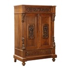 Antique Cupboard Neo-renaissance Walnut Italy Xix Century Original