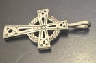 925 Sterling Silver Celtic Cross Pendant Openwork Irish Religious Jewelry