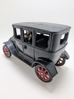 Antique 6 5  Long Arcade Cast Iron Model T Sedan Toy Car W  Driver   Brand Stamp