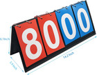 Table Top Scoreboard  Score Keeper Flipper Scoreboard For Basketball Tennis Badm