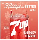 New  7up Shirley Temple Soda     12 Pack  12 Fl Oz Cans      Free Shipping      