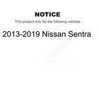 Rear Brake Drum Shoes And Spring Hardware Kit Set For 2013-2019 Nissan Sentra