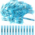 200pcs Blue Heat Shrink Butt Wire Connectors Crimp Terminals Awg 14-16 Gauge Us