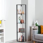 Edishine Corner Shelf With Lights  Modern Standing Led Lamp Shelves Dimmable
