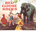 Vintage Red Goose Shoes Advertising Ink Blotter Circus Day - Unused