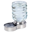 Stainless Steel Pet Dog Cat Water Fountain Bowl  Holds 3 Liters