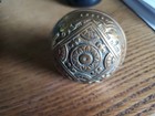 2 Antique Victorian Eastlake Style Brass   Bronze Door Knobs-please Note Sizes