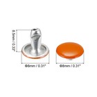 100 Sets Leather Rivets  8mm Double Cap Rivets 8 5mm Height Studs  Orange