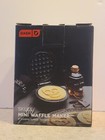 Dash Skull Mini Waffle Maker Non Stick 4  Cooking Surface Black - New 