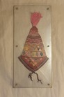 Beautiful Peruvian Rare Early 20th C Hand Knit Wood Framed Hat 1803