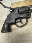 Rare Antique Kilgore  trooper Safety  Cast Iron Cap Gun Crank