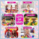 200 Ball Pit Balls For Toddlers With Storage Bag - 7 Bright Colors  Crush Pro   