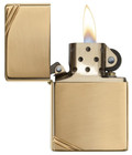 Zippo Windproof Vintage High Polished Brass Lighter   270  New In Box
