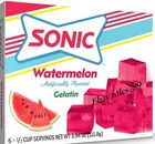 12x Packs Sonic Watermelon Flavor Gelatin   6 Servings Per Pack   3 94oz