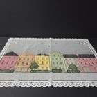 4 Piece Historic Charleston Foundation Sc Lace Mat Rainbow Row  13  X 19  