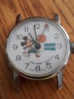 Vtg Disney Bradley Mickey Mouse Basketball Swiss Watch Stainless Vintage Works