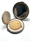 Art Deco Silver Plate Made In Denmark  Mirrored Powder Compact Case