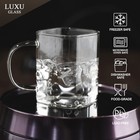 Drinking Glasses 8 Oz With Handle set Of 4 Thin Square Glasses elegant Bar Gl   