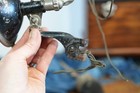 Antique 1900 s Delta Bicycle Black Headlamp Light Wood Rim Motorcycle Accessory