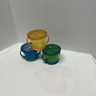Munchkin Snack Holder Cups Multicolor Set Of 3 Spill-proof Containers