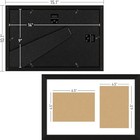 5x7 Double Picture Frame Collage 2 Openings Wooden  Black Frame
