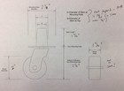 1200lb Poly Wheel Caster Kit For Upright Piano  4 Casters hardware instructions