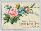 Colgate   Company Cashmere Bouquet Soap For Toilet Use  Victorian Trade Card
