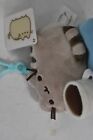 Gund Pusheen Coffee   Book Clip Plush Backpack 3  Cat Kitty Stuffed Toy