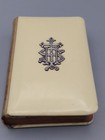 Antique Celluloid Oxford Prayer Book  Sterling Silver Monogram - 1910