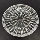 Vintage Crystal Coasters Starburst Pattern Set Of 4