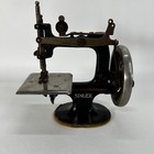 Antique 1914 Singer Model 20 Toy Sewing Machine 8 Spoke Cast Iron Miniature Read
