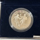 1994-s World Cup - 2 Coin Proof Set - Silver Dollar clad Half   W box   Coa